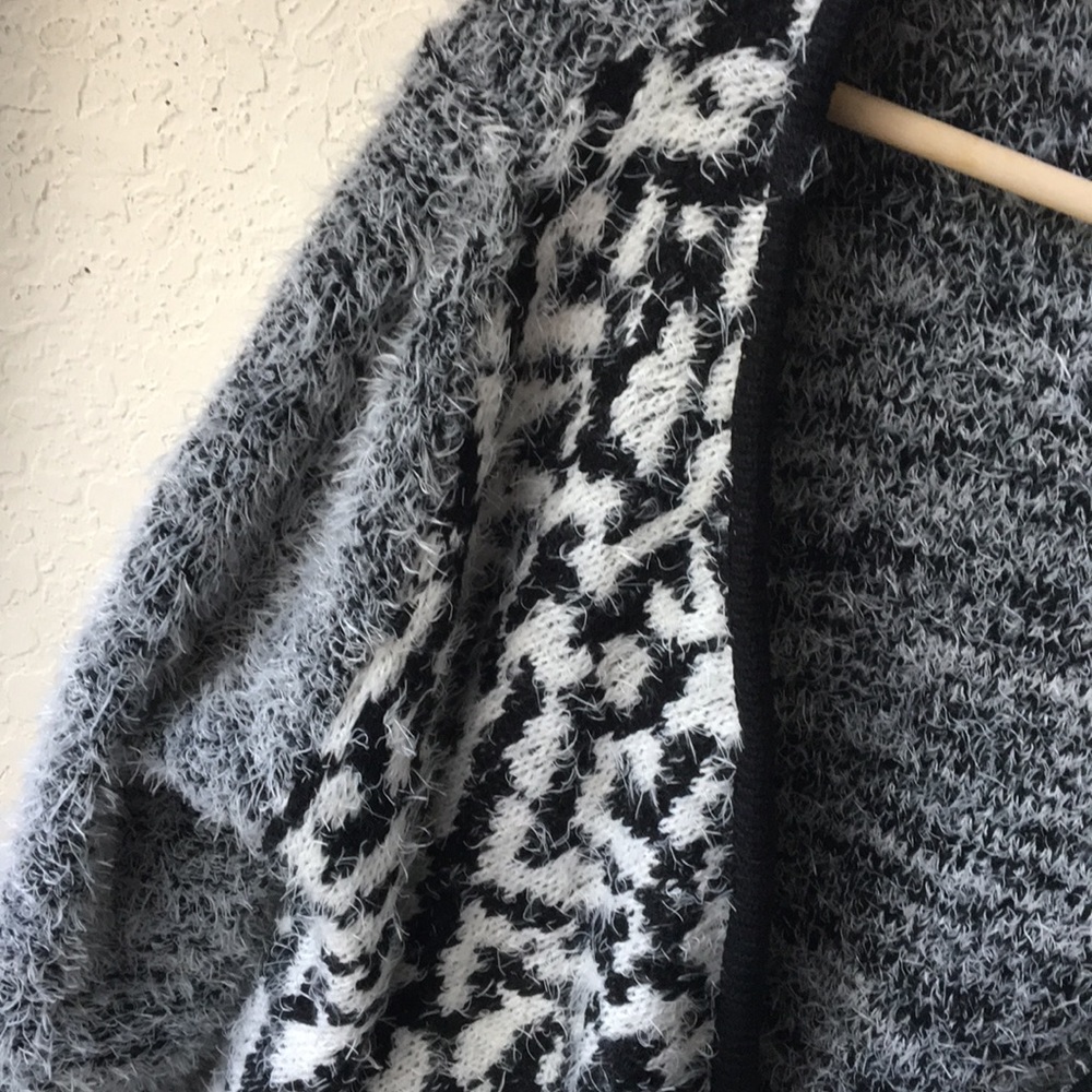 No Boundaries Open Front Fuzzy Cardigan - image 2